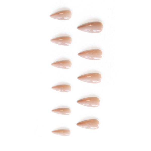 Full Cover Nude Beige Medium Almond Tips 550 Master Pack Online now - Image 2