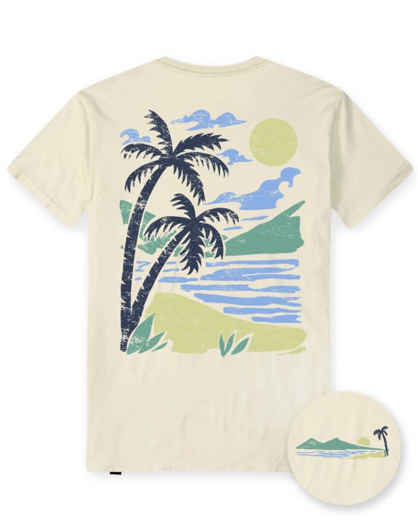 Coastal Bliss Vintage Tee For Cheap