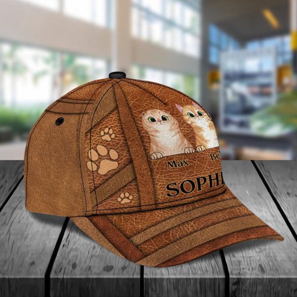 Cat Personalized Classic Cap, Personalized Gift for Cat Lovers, Cat Mom, Cat Dad - CP009PS11 Online Hot Sale - Image 4