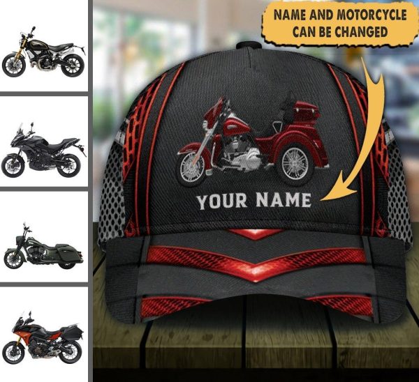 Motorcycle Personalized Classic Cap, Personalized Gift for Motorcycle Lovers, Motorcycle Riders - CP047PS Sale