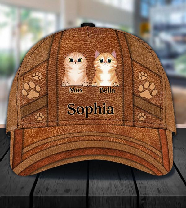 Cat Personalized Classic Cap, Personalized Gift for Cat Lovers, Cat Mom, Cat Dad - CP009PS11 Online Hot Sale - Image 2