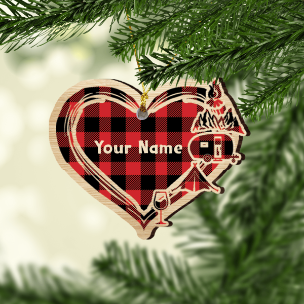 Camping Personalized Custom Shaped Ornament, Personalized Gift for Camping Lovers - WO019PS00 Online now - Image 2