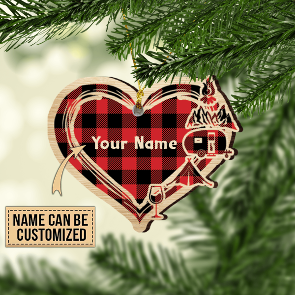 Camping Personalized Custom Shaped Ornament, Personalized Gift for Camping Lovers - WO019PS00 Online now