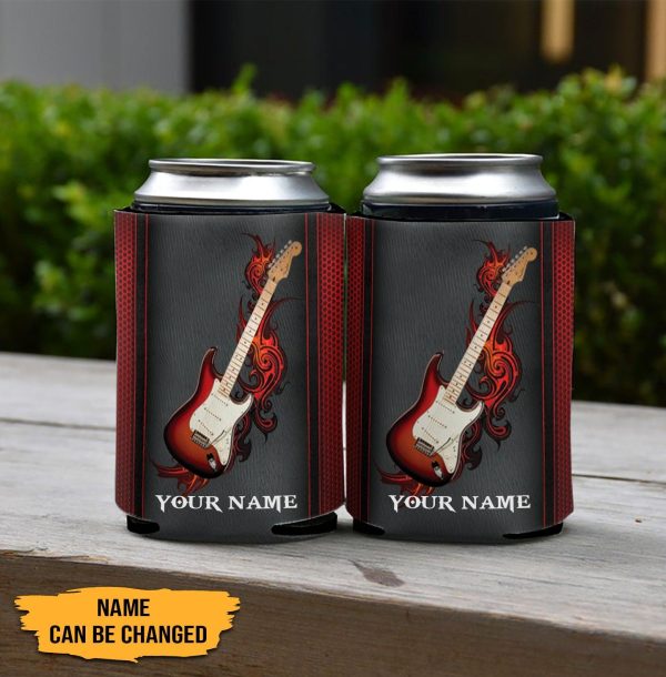 Personalized Guitar Koozies, Personalized Gift for Music Lovers, Guitar Lovers - KZ006PS06 Online