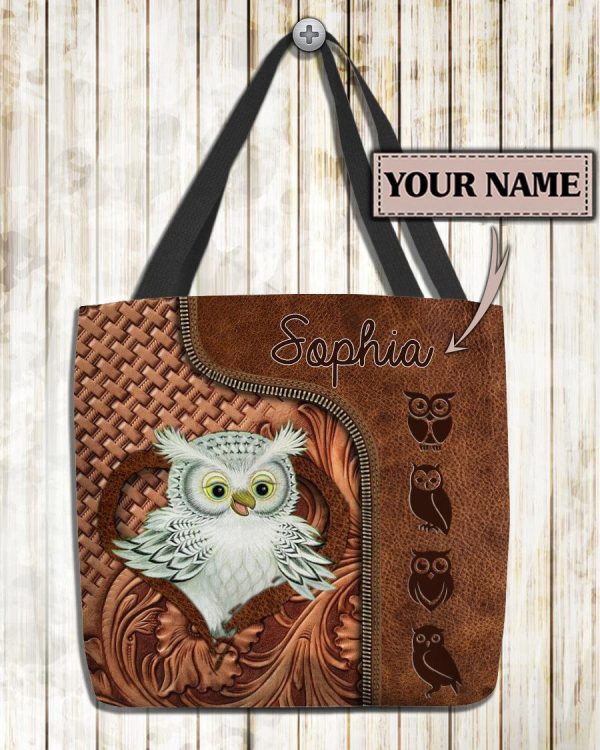 Personalized Owl All Over Tote Bag, Personalized Gift for Owl Lovers - TO110PS06 Online