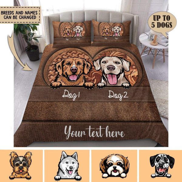 Dog Personalized Bedding Set, Personalized Gift for Dog Lovers, Dog Dad, Dog Mom - BD001PS Fashion